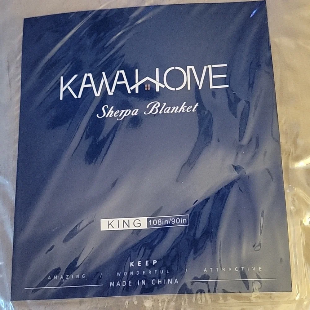 Kawahome sherpa blanket King Size 108x90